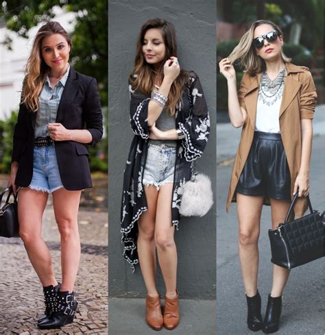 looks com bota cano curto preta